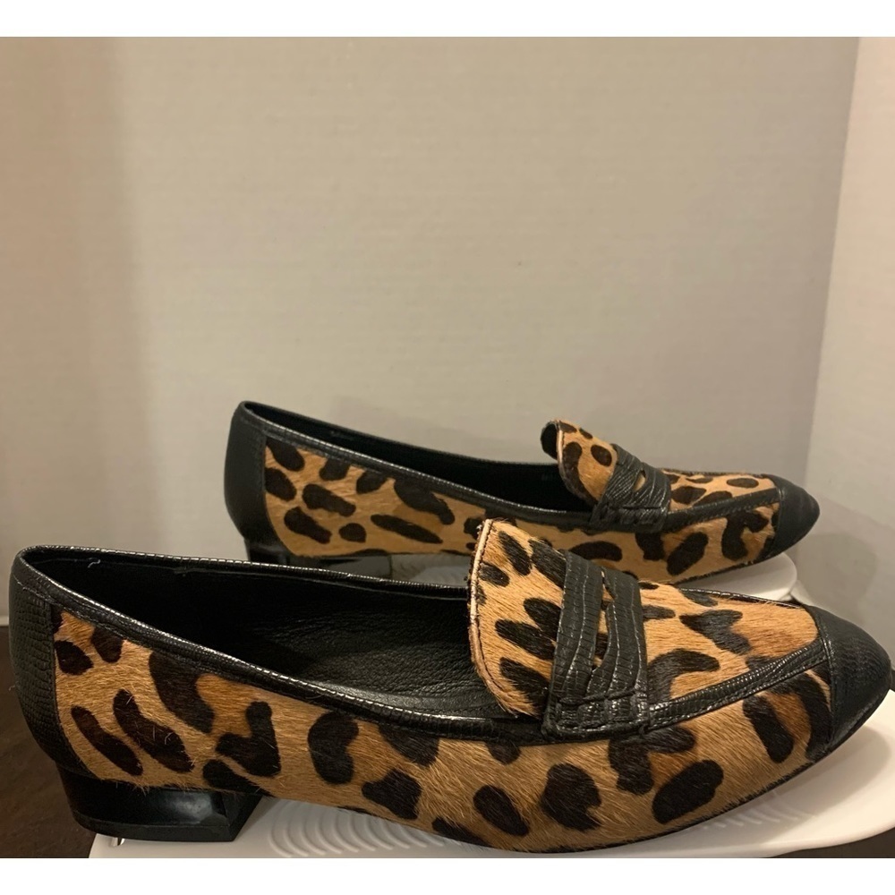 Rebecca Minkoff Harlis Leopard Print Pony Hair Loafer